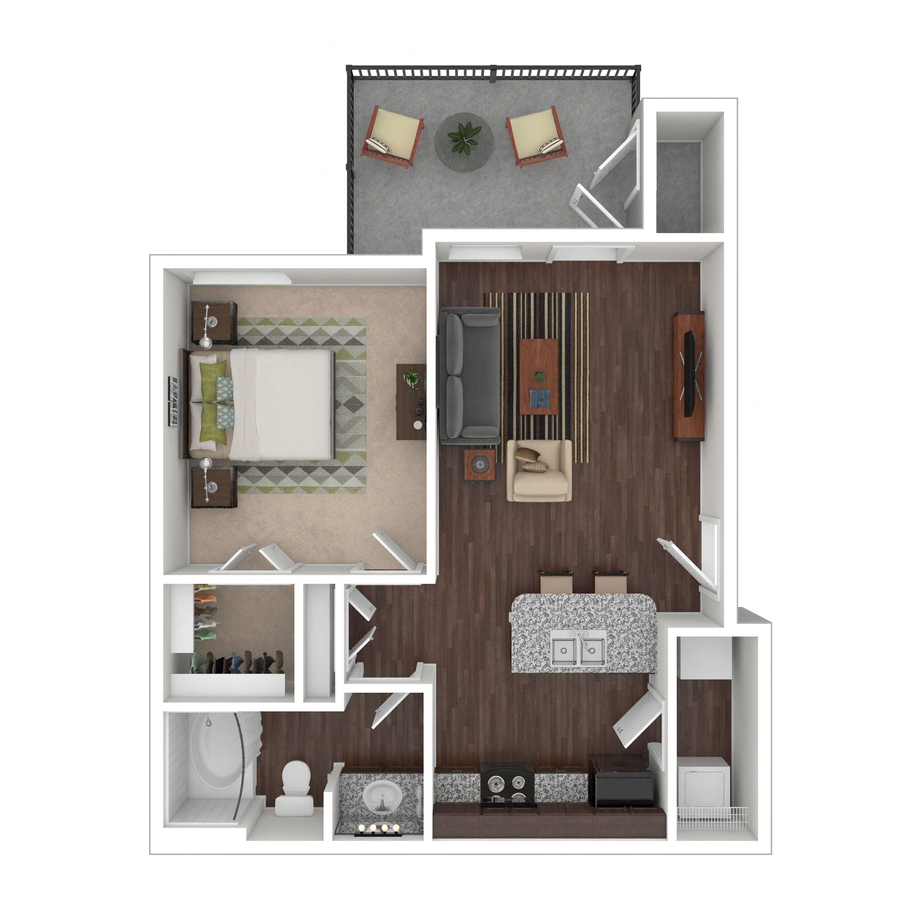 Floor plan layout diagram for 1A